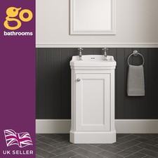 White Cloakroom Vanity Unit &