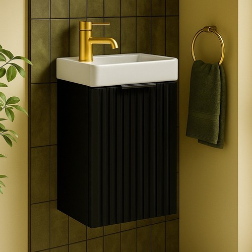 Black vanity unit - vanity,