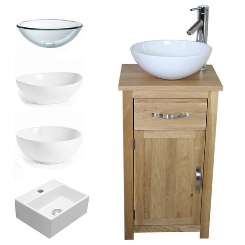 Solid oak bathroom - oak, cabinet