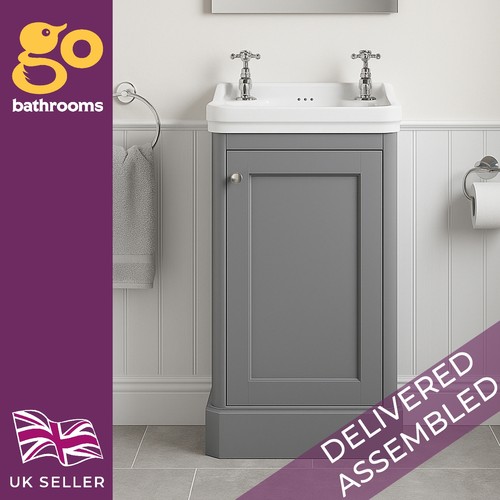 Grey cloakroom vanity - unit, &