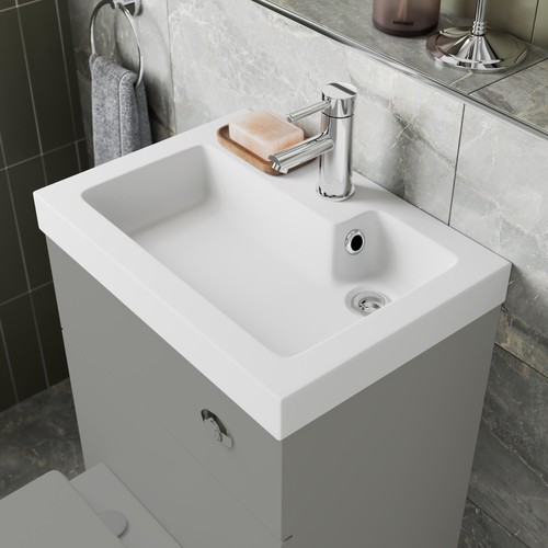Small bathroom recessed basin - recessed,