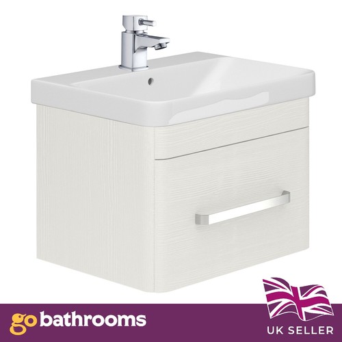 80cm white bathroom - white, vanity
